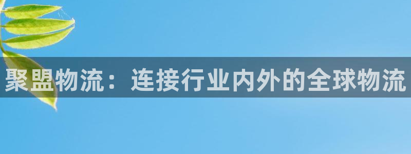 豪门国际怎么注册下载：聚盟物流：连接